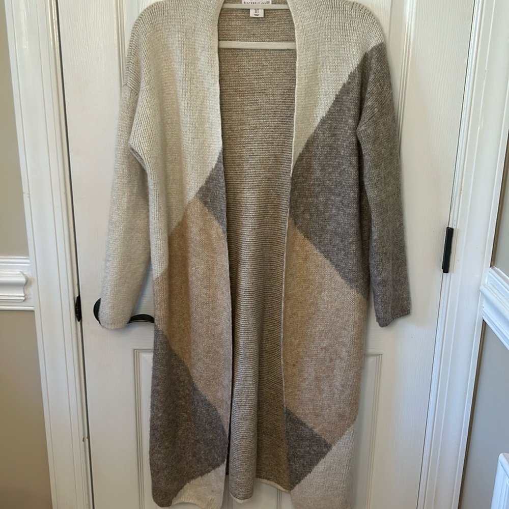 Sincerely Jules Color Block Duster (S) - image 1